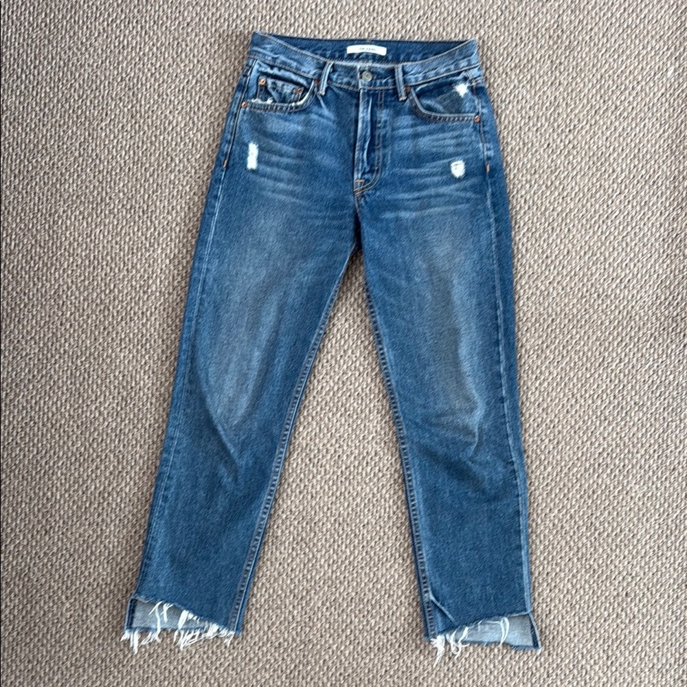 GRLFRND HELENA Raw Hem Jeans Size 24